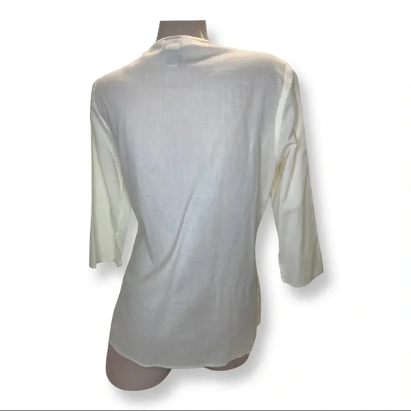 Unique Spectrum V-Neck Top with Sequence - Picture 4 of 5